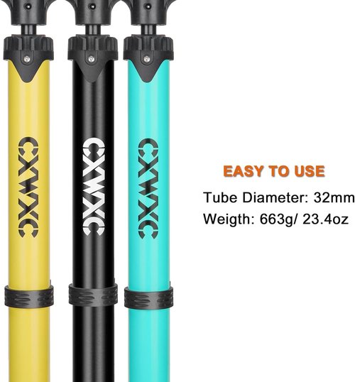Bike Pump with Pressure Gauge | 160 PSI Portable Air Pump for Presta & Schrader Valves