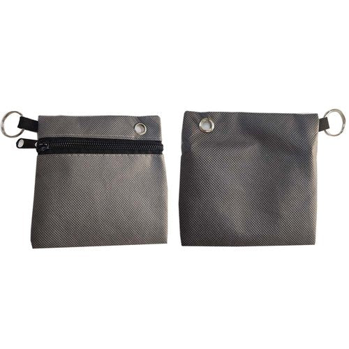 Youkang Golf Tee Pouch, 4.4 X 4.4 Inch Professional Zipper Golf Tee/Ball Pouch Bag with Key Ring