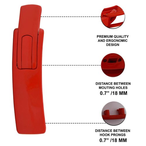 Replacement Lever Buckle Lever Weightlifting Power Belts Compatible with most 10 MM & 13 MM Lever Belts Powerlifting Strongman CrossFit Weight Training Squats (Red)