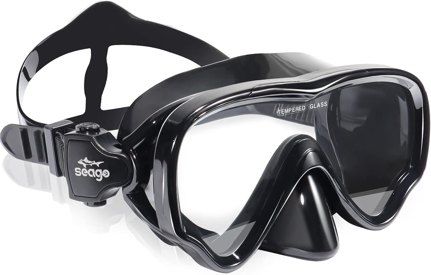 Seago Kids Swim Goggles - Anti-Fog Snorkel Diving Mask for Youth (Ages 5-15) | 180° Clear View