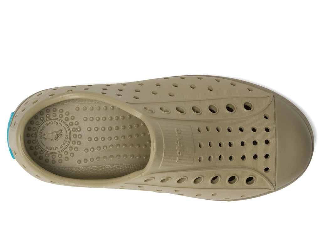 Native Shoes Unisex-Kids Jefferson Sneakers, Elm Green/Vetiver Grey, 4 Big Kid