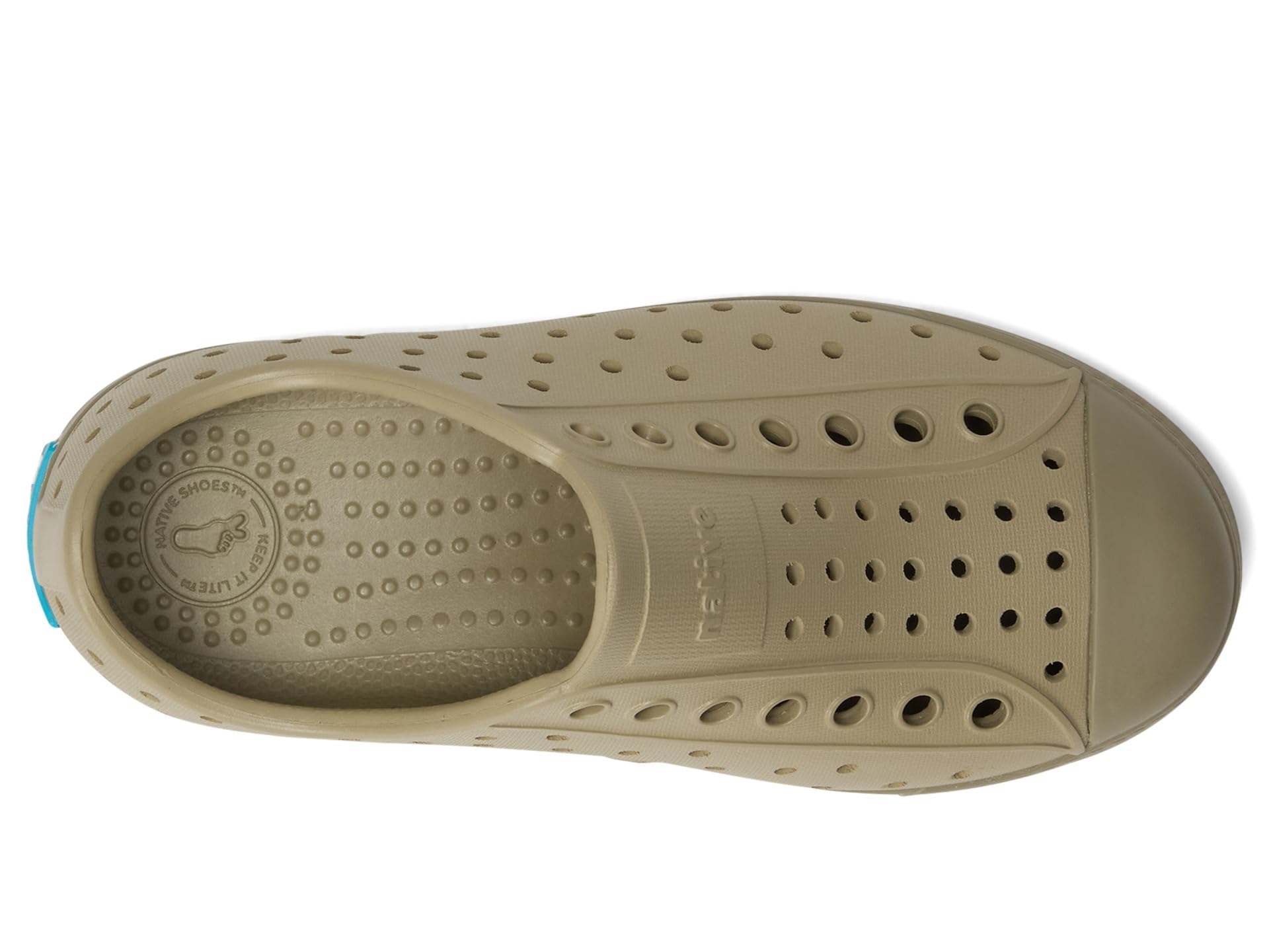 Native Shoes Unisex-Kids Jefferson Sneakers, Elm Green/Vetiver Grey, 4 Big Kid