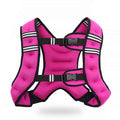 VIVITORY Weighted Vest Workout Equipment, 11lbs/18lbs Body Weight Vest for Men, Women, Strength Training, Running, Fitness, Muscle Building, Weight Loss, Weight lifting (18 lbs, Rose Red)