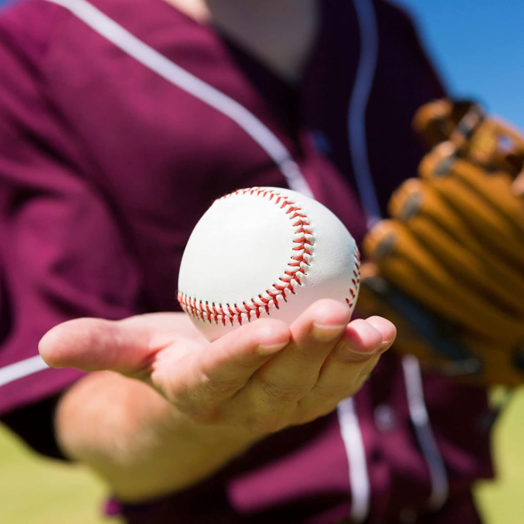 Skiennix Autograph Baseballs - 12 Pack Standard Size 9 Inch Leather Balls for Pitching & Training