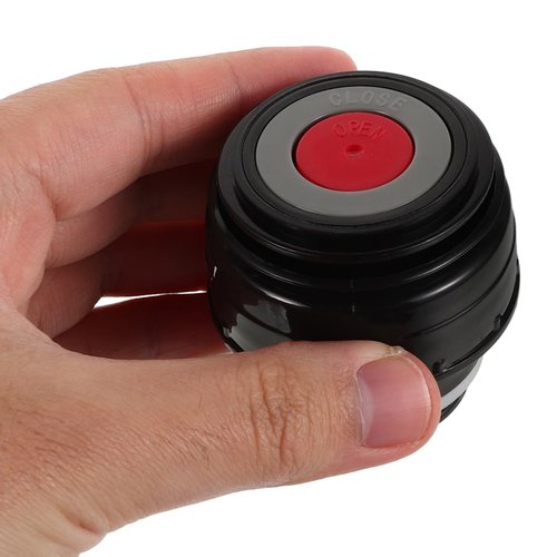 Amosfun 2Pcs Insulated Cup Lid Replacement - 45mm Plug Lid for Vacuum Flasks Mouth Portable Water Bottle Stopper with Switch for Hot Drinks Black