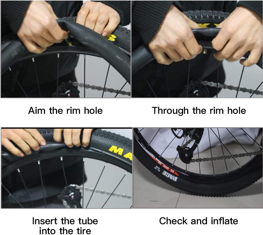 Vitog Bike Tube 26 x 1.95 - Durable Schrader Valve Bicycle Tube with Tire Levers & Patches (2-Pack)