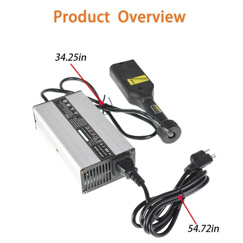 Findmall 36 Volt 5 Amp Battery Charger Replacement for EZGO TXT Medalist Golf Cart Club Car D Style Plug