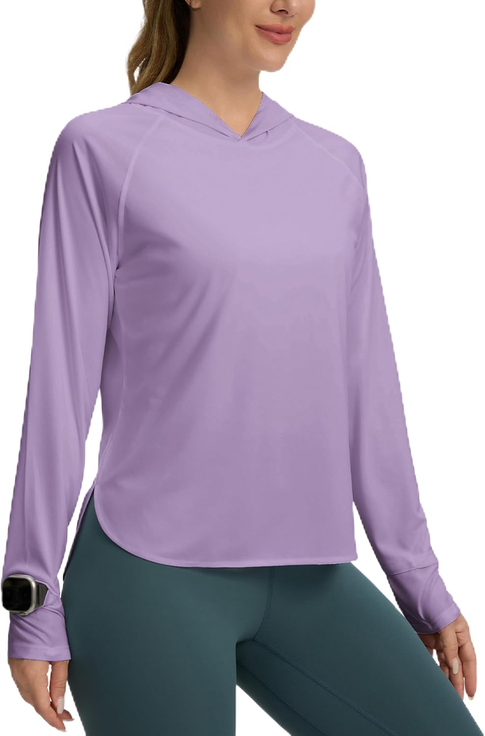 Skiennix Women's UPF 50+ Sun Shirt - Lightweight Long Sleeve Hoodie for UV Protection | Perfect for Hiking & Fishing