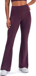 K-Swiss Flare Leggings for Women 32" - High Waist Wide Leg Bell Bottom Bootcut Yoga Pants for Casual Lounge