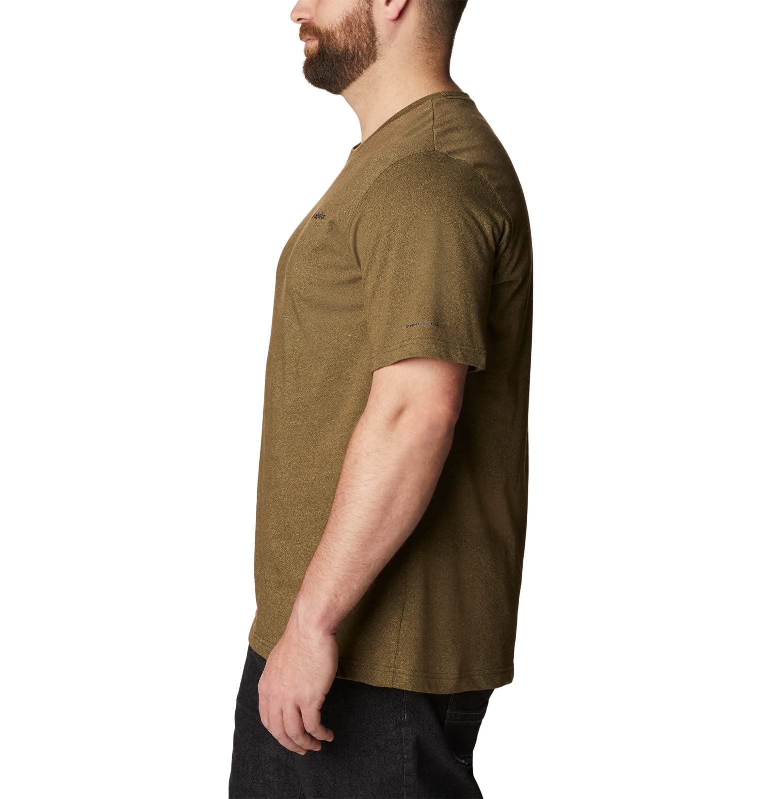 Columbia Men's Thistletown Hills Short Sleeve, Olive Green/Savory, 4X Big