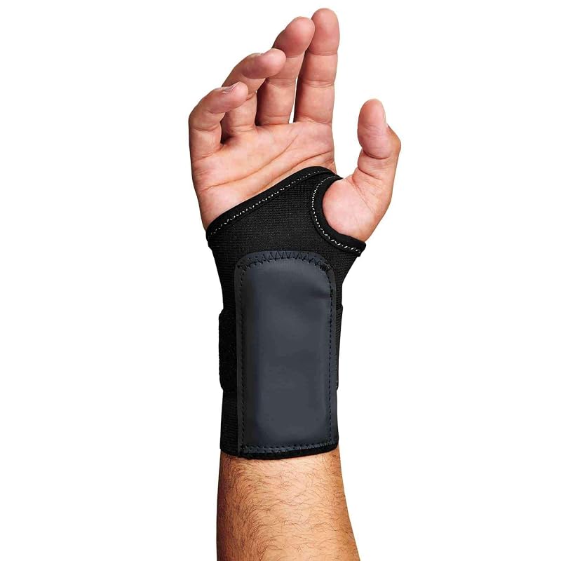 ProFlex 4000 Single Strap Wrist Support — Black, Medium, Right Hand (Variation: Black+M-Right)