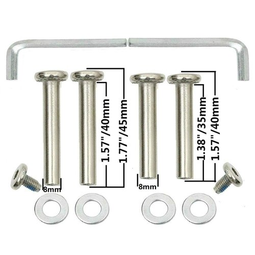 ORO 1 Pair Luggage Wheels Replacement 68x24mm(2.68"x0.94") with 8mm(0.31") Bearings 35mm(1.38")/40mm(1.57") Wheels for Suitcase and Inline Outdoor Skate
