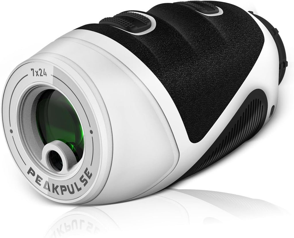 PEAKPULSE Mini Golf Range Finder - 1200 Yards, 7X Magnification, Rechargeable, Lightweight 6oz