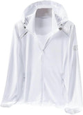 Cromoncent Women's Sun Protection Jacket - UPF 50+ Hooded Cooling Athletic Shirt with Pocket