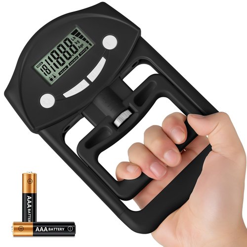 Hand Grip Strength Tester, 220Lbs/99Kgs Hand Grip Dynamometer with LCD Display, Electronic Handgrip Testing for Sports, School, and Home Use