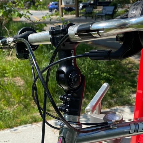 Bike Stem 120 Degree Adjustable Bicycle Stem 1" / 1.25" Handlebar Riser Adapter for Road Bike, Mountain Bike, MTB, BMX, Cycling (31.8 x 95mm)