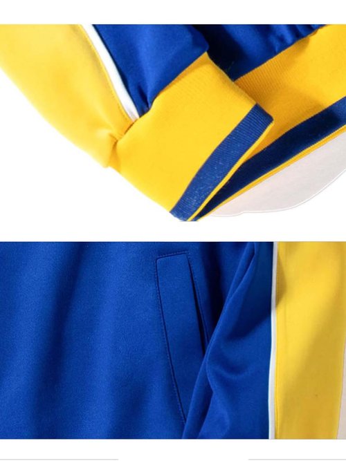 Litteking Men's Tracksuits Sweat Suit Casual Long Sleeve 2 Piece Outfit Sports Jogging Suits Set Blue 2XL