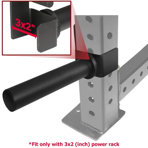 A2ZCARE Weight Plate Holder - Attachment Power Cage Rack for Power Rack - Weight Plates Storage Fit 2-inch Olympic Weight Plates (Weight Plate Holder for Rack 3x2 (Inch) - Four)