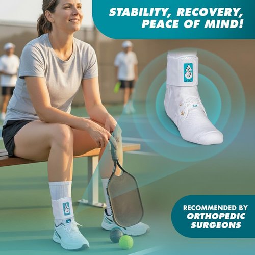 Med Spec ASO Ankle Stabilizer - Lace-Up Brace for Sprained Ankles & Tendonitis | Unisex Support for All Ages