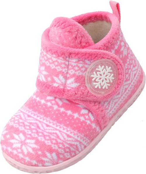 LeIsfIt Toddler Slippers - Warm, Lightweight Non-Slip House Shoes for Boys & Girls | Winter Boots