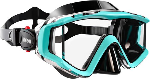 Aegend Diving Mask for Adult & Teen - Panoramic Anti-Fog Comfort Fit Goggles with Mesh Bag for Snorkeling, Scuba Diving, Freediving & Swimming