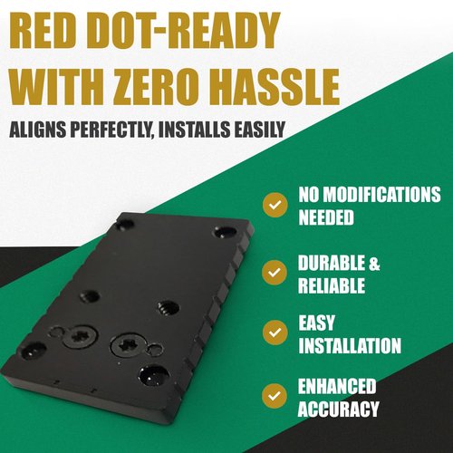 Ade Advanced Optics Red Dot Adapter/Mounting Plate for Springfield XD, XDE, XDM, XDS Pistol