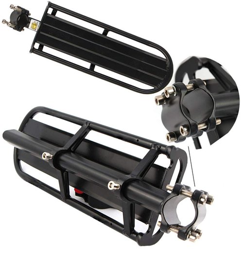 ThreeH Retractable Bike Luggage Cargo Rack Aluminum Alloy Bicycle Pannier Bag Holder Easy to Install BK41