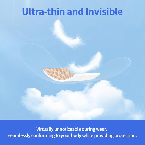 Clear Waterproof Bandages by [Brand Name] - Adhesive First-Aid Wound Care for Fingers, Knees & Heels | 100 Count Assorted Sizes