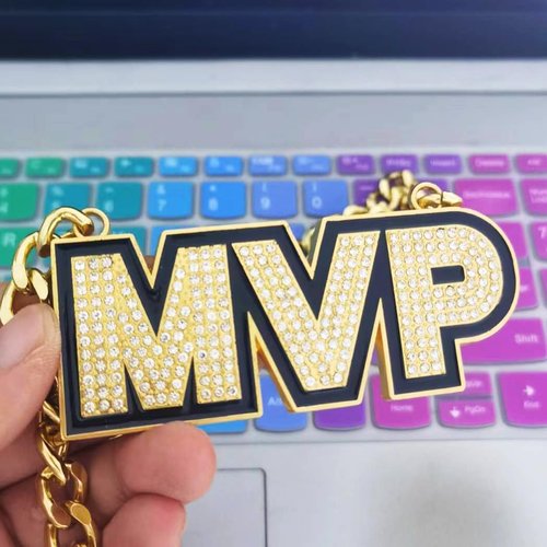 MVP Chain Medal - Most Valuable Player Award Necklace | Trophy Pendant for Sports Enthusiasts