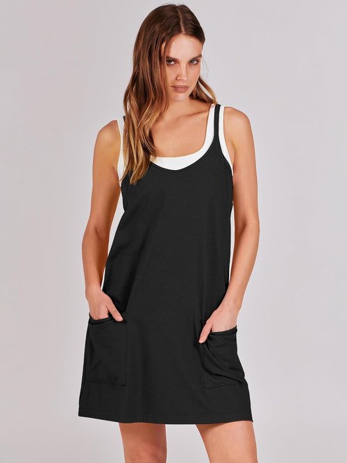 ANRABESS Women's Athletic Dress - Summer Tennis Mini Romper with Built-In Shorts | Perfect for Travel & Workouts