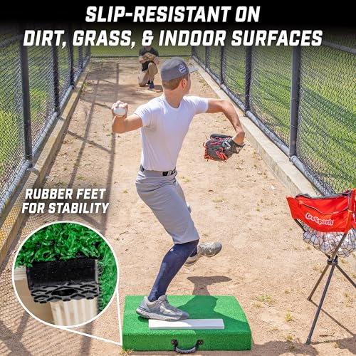 Portable Pitching Mound for Baseball Practice - 30 x 30 x 4 Inch, Durable & Travel-Friendly