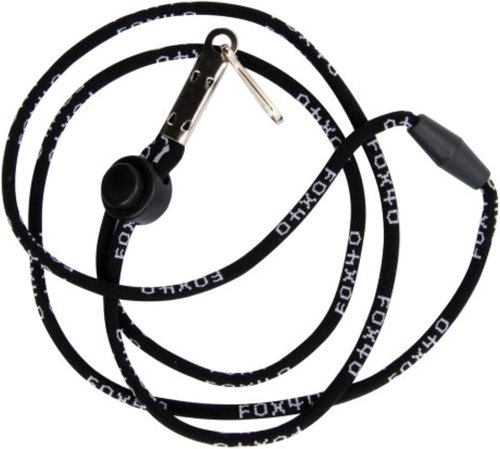 Fox 40 Sonik Blast CMG Whistle - Official Black Whistle with Breakaway Lanyard