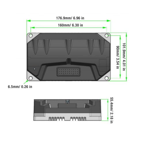 Brushless DC Motor Controller, 72V Electric Motorcycle Motor Controller, DK72300S Sine Control for QS Motor Electric Motorcycle Mobility Scooter