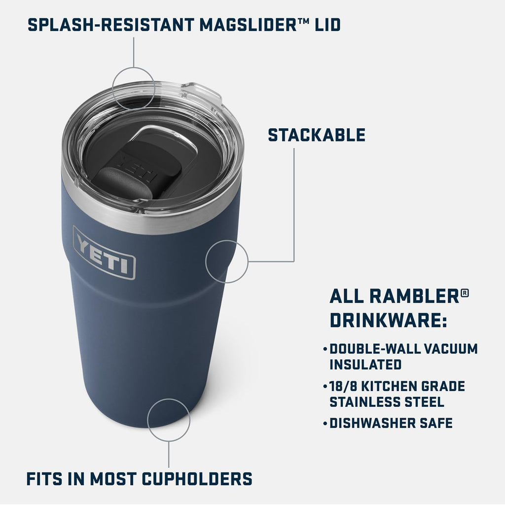 YETI Rambler 30 oz Stainless Steel Tumbler - Vacuum Insulated with MagSlider Lid for Ultimate Durability