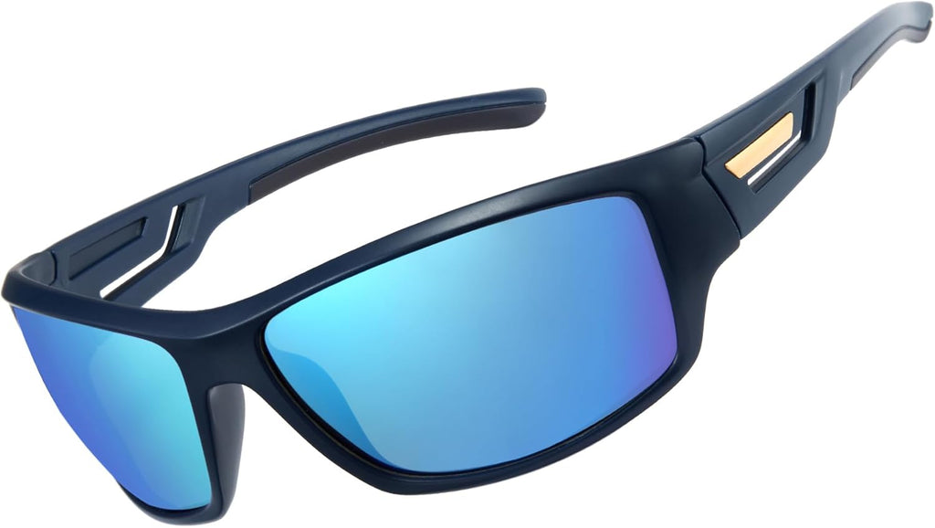 Skiennix Sports Polarized Sunglasses - UV400 Wrap-Around Fishing Glasses for Clear Vision