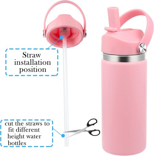 Hydro Flask Straw Lid - Replacement Cap with Flex Handle for 12-40 oz Wide Mouth Bottles
