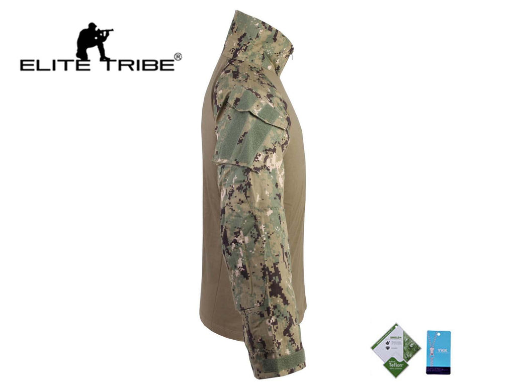 Elite Tribe Airsoft Military Tactical Shirt Combat Gen3 Shirt AOR2 (M)