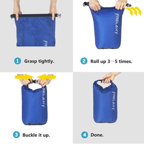 Frelaxy Ultralight Dry Bag 3-Pack | Keep Gear Dry for Hiking, Camping & Kayaking