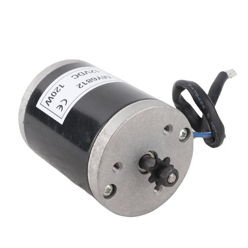 Brushed Motor, MY6812 12V 120W High Speed Small Brush Motor with Belt Pulley Electric Scooter E Accessory