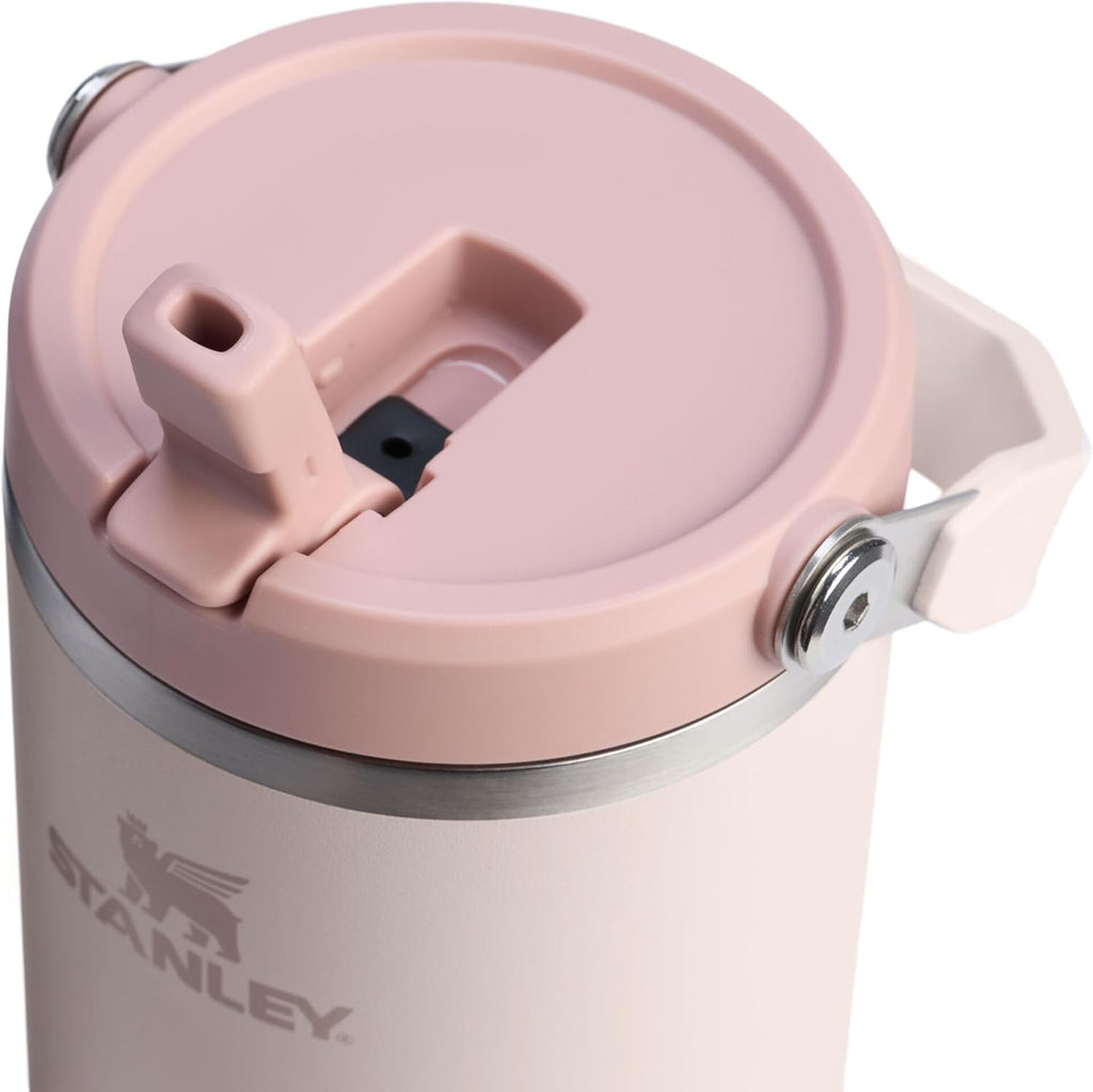 STANLEY IceFlow 2.0 Tumbler - 40 oz Insulated Stainless Steel Water Bottle | Leak Resistant | Rose Quartz
