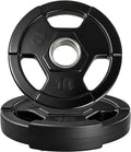 Garvee Olympic Weight Plates - Rubber Encased Iron, Low Noise & Floor Protection, 10-55 lbs