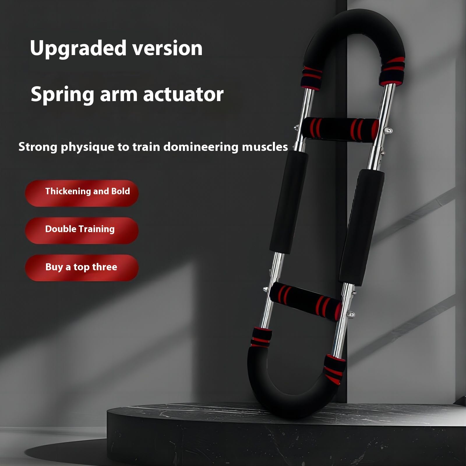 Red Twister Arm Trainer40-100lb Adjustable Chest Workout Equipment, Twister Arm Trainer,Portable Power Twister Bar,Detachable Design Fitness Anywhere,Suitable for Camping, Home, Office, Gym
