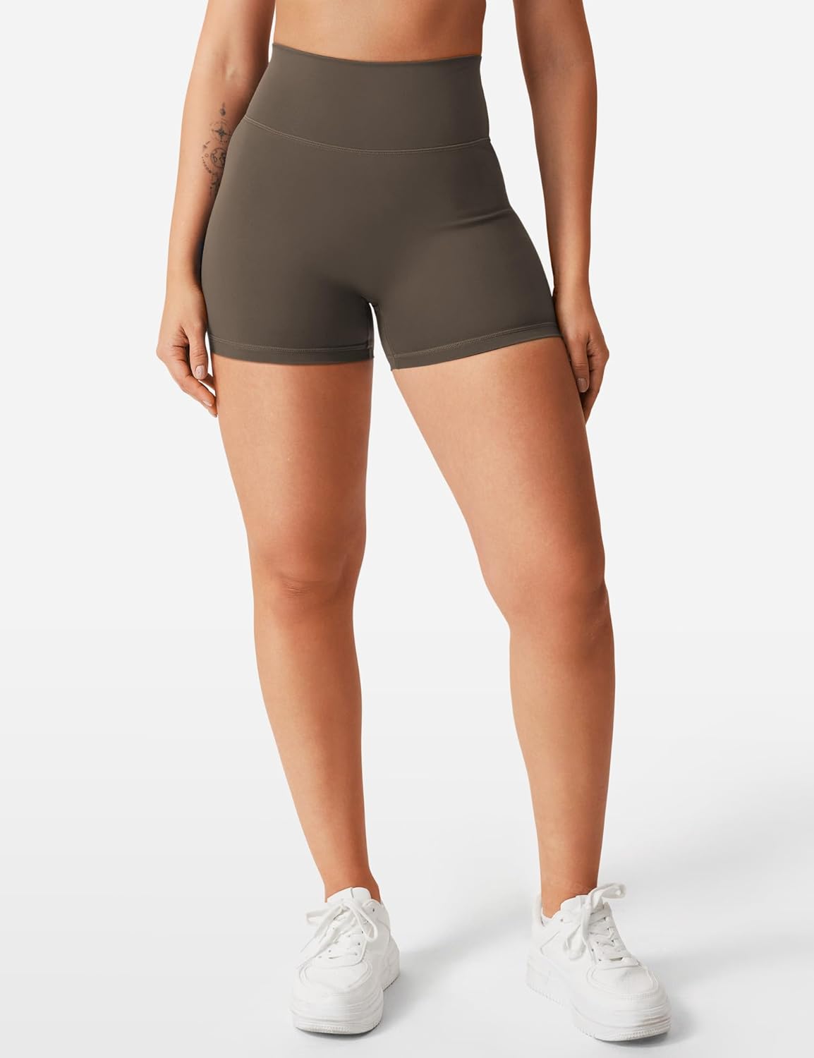 YEOREO Women's High Waist Biker Shorts - Tummy Control & Hidden Scrunch | 3.6"/4.5"/6" Sizes