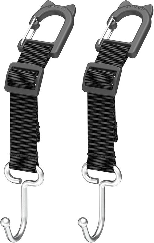 Car Headrest Hooks by [Brand Name] - Heavy Duty Metal Seat Hooks for Purses & Grocery Bags - 100 LBS Load Capacity
