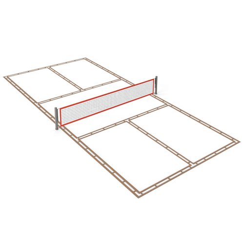 Pickleball Court Marking Kit Easy to Install Professional Size Adjustable Pickleball Court Line Cardboard Stencil for Asphalt Concrete Driveway Backyard