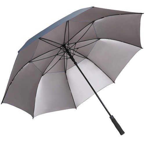 G4Free 68inch UV Protection Oversize Windproof Automatic Open Golf umbrella Double Canopy Vented Waterproof Large Sun Stick Umbrellas(Blue)