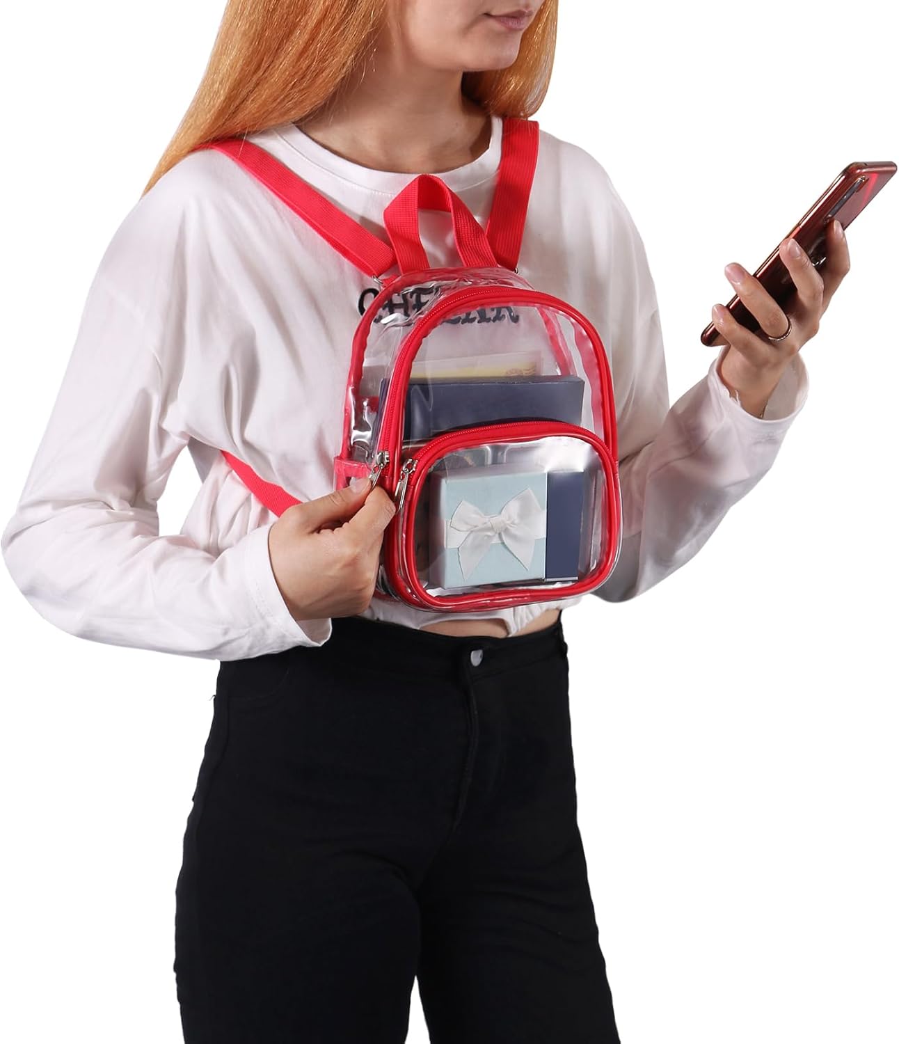USPECLARE Clear Mini Backpack - Stadium Approved Transparent Bag for Kids | Perfect for Concerts & Events