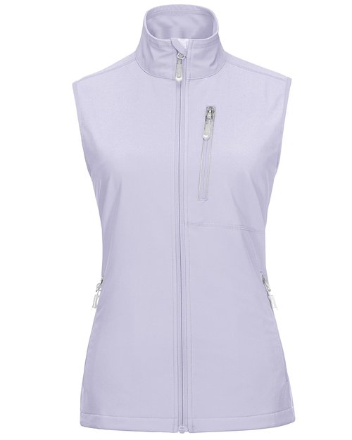 33,000ft Women's Lightweight Running Vest Outerwear with Pockets, Windproof Sleeveless Jacket for Golf Hiking Travel