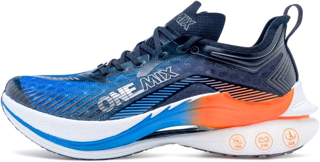 ONEMIX T700 Carbon Plate Running Shoes - Ultra-Light, Shock-Relief, Professional Stability | Men's Marathon Sneakers