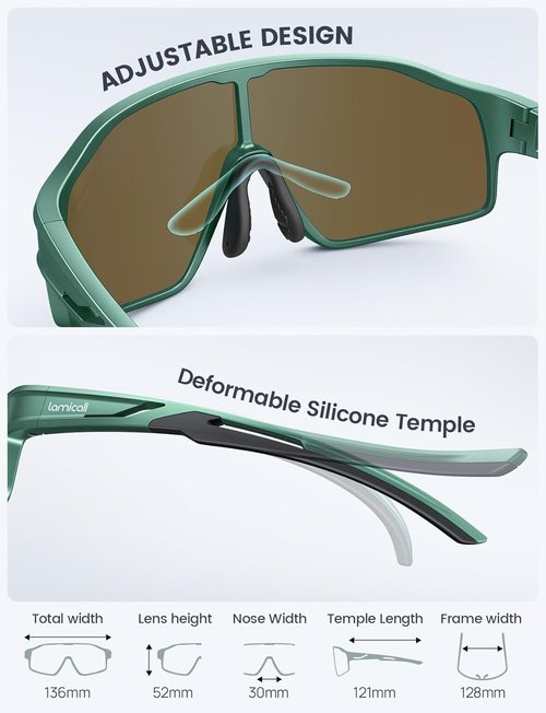 Lamicall Polarized Kids Baseball Sunglasses - UV400 Protection for Ages 8-14 | Stylish Sports Eyewear